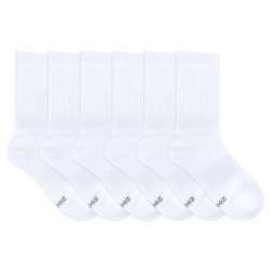 Socks White Crew 6-7.5