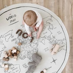 World Map Circle