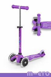 Mini Deluxe LED Scooter Purple