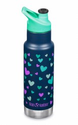 12oz Insulated Navy Hearts