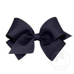 Small Grosgrain Bow Navy