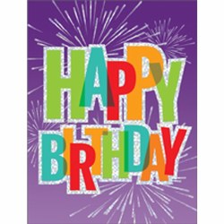 Happy Birthday Foil Gift Enclo