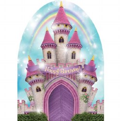 Princess Castle Glitter Card