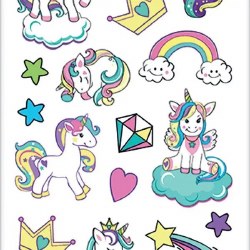 Whipped Cream Unicorn Stickers