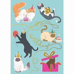 Birthday Card Birthday Cats