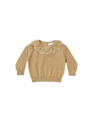 Petal Knit Sweater Honey 4-5Y
