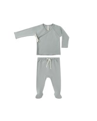 Kimono + Pant Set Steel 3-6m