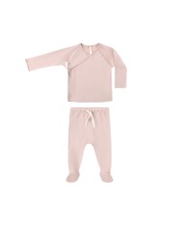 Kimono + Pant Set Rose 3-6m