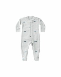 Zip Footie Narwals 3-6m