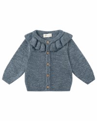 Ruffle Cardigan Ocean 18-24m
