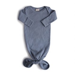 Ribbed Baby Gown Tradewinds
