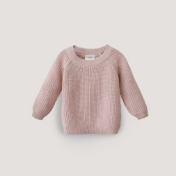 Chunky Knit Sweater Blush 3-6m