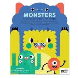 Monsters Coloring Book and Stickers