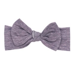 Knit Headband Bow Violet