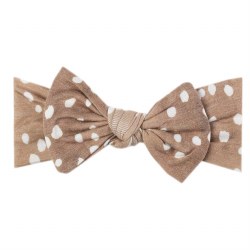 Knit Headband Bow Fawn