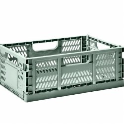Modern Folding Crate Med Green