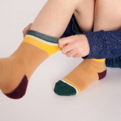 Merino Socks Yellow Little Kid