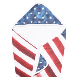 Knit Hooded Towel Patriot
