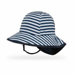 Kids' Play Hat Navy Stripe Large