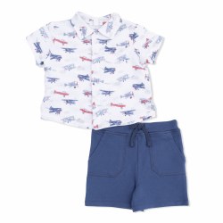 Vintage Planes Polo Set 2T