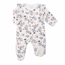 Velour Footie Autum 0-3m