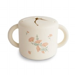 Snack Cup Pink Flowers