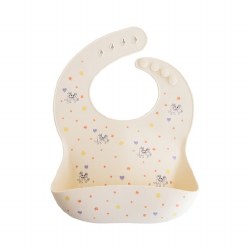 Silicone Baby Bib Bluey Ivory
