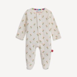 Footie Floral Chicken 3-6m