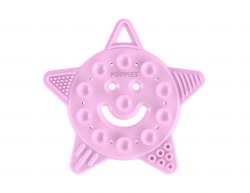 Poppies Teether Star Pink