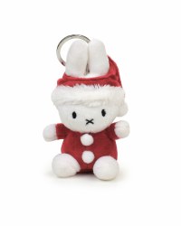 Miffy Santa Plush Keychain