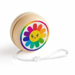 Rainbow Daisy Wooden Yo-Yo