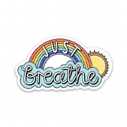 Just Breathe Sticker