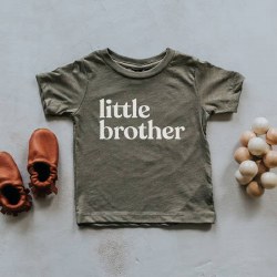 Little Brother Tee Olive 12-18m