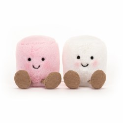 Amuseable Pink and White Marshmallow