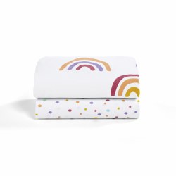 Snuz Twin Pack Sheets Rainbow