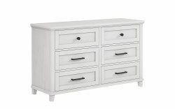 Mill Creek Cottage White 6 Drawer Dresser