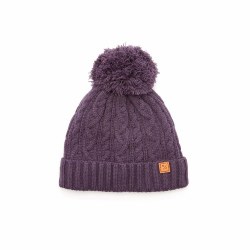 Pom Hat Dusty Purple 0-6m