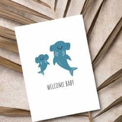 Shark Baby Card