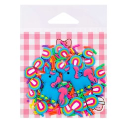 Unicorn Candy Slime Toppings