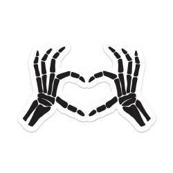 Skeleton Heart Hands