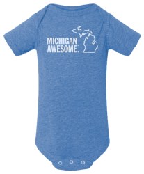 Michigan Awesome Blue 6-12m