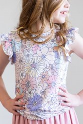 Sweet Escapes Ruffle Tee 5/6