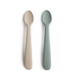 Silicone Spoons Blue/Sand