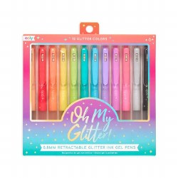 Oh My Glitter! Retractable Gel Pens 12pc set