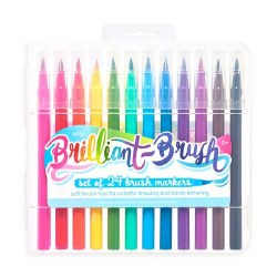 Brilliant Brush Markers 24pc