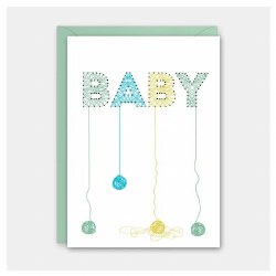 String Art Baby Card