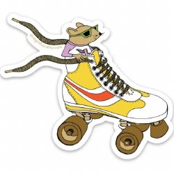 Mouse Racing a Roller Skate