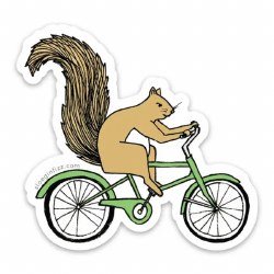 Squirrel Riding a Bicycle