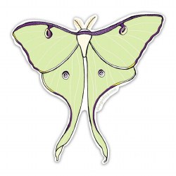 Luna Moth Sticker