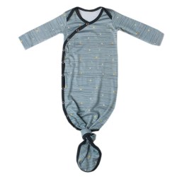 Newborn Knotted Gown Starlight